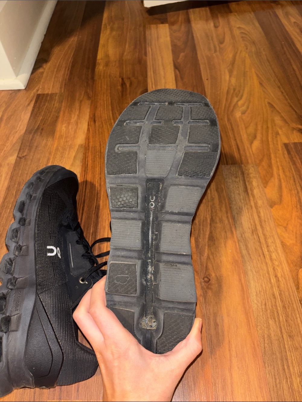 On Running Black Men's Athletic Running Sneakers | 12 - Picture 4 of 6
